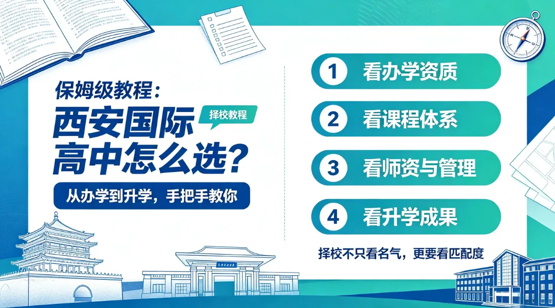 保姆级教程:西安国际高中怎么选?从办学到升学,手把手教你