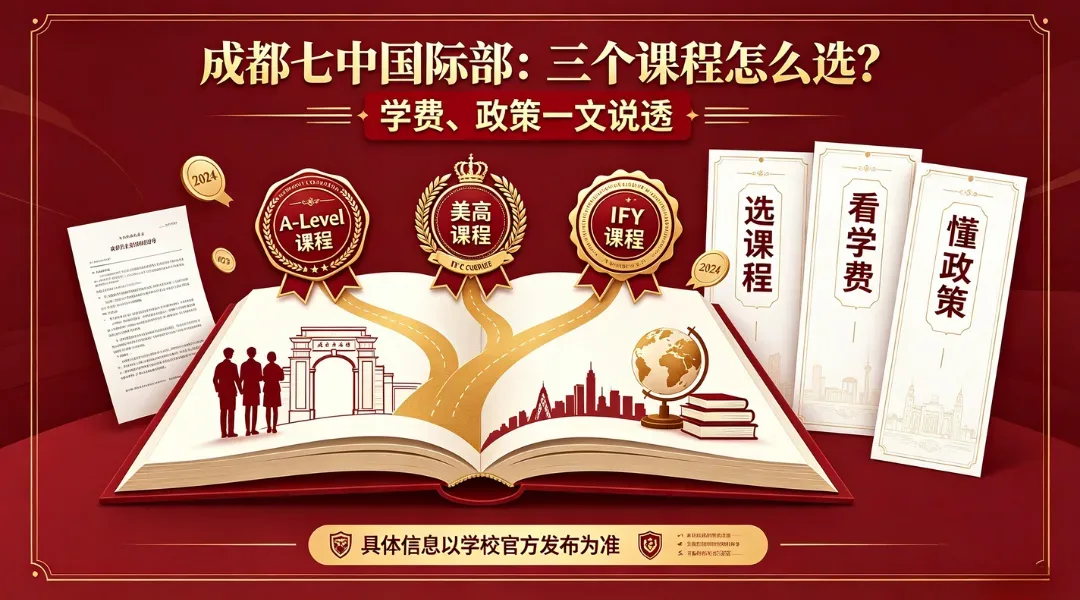 成都七中国际部:三个课程怎么选?学费、政策一文说透