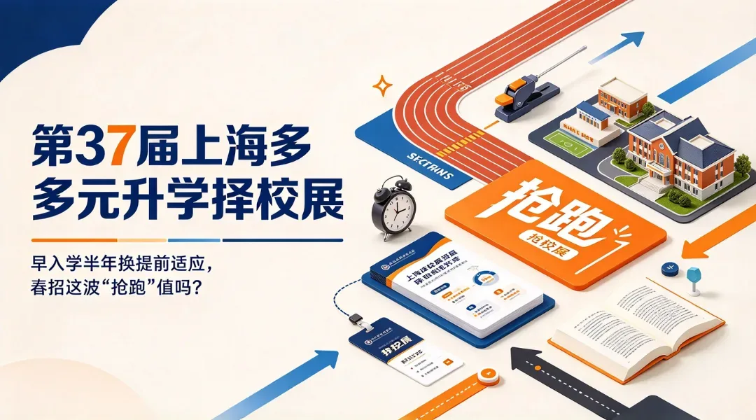 第37届上海多元升学择校展 | 早入学半年换提前适应，春招这波“抢跑”值吗？