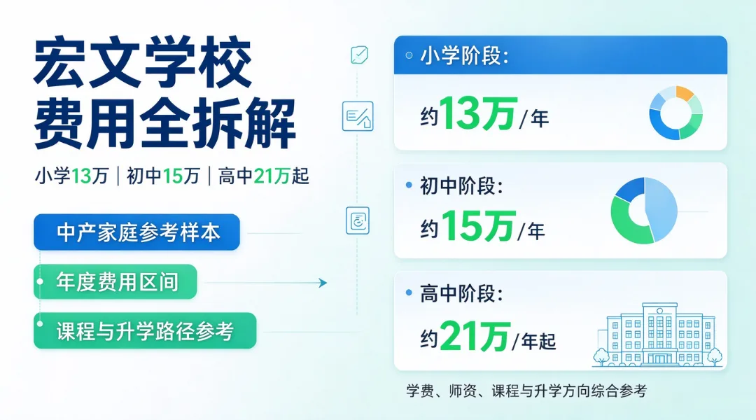 上海国际学校一年要花多少钱?宏文学校费用全拆解,成中产家庭参考样本