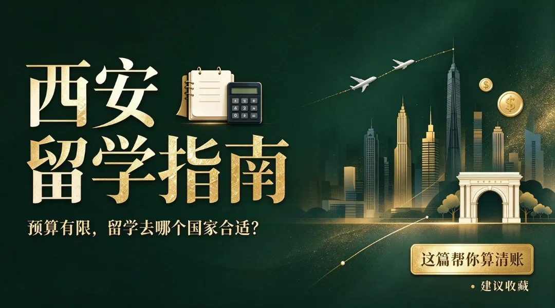 西安留学指南:预算有限,留学去哪个国家合适?这篇帮你算清账(建议收藏)
