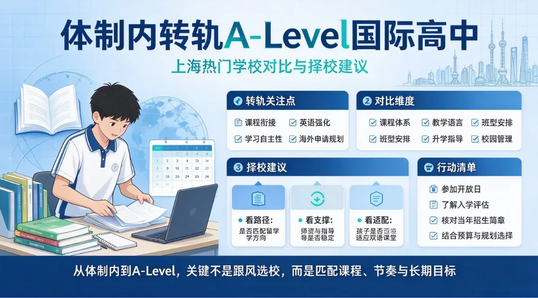 体制内转轨A-Level国际高中：上海热门学校对比与择校建议