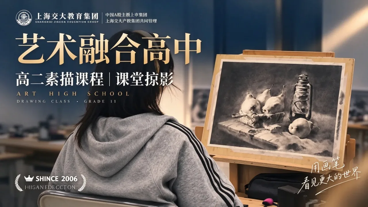 交大教育集团艺术融合高中【高二素描课堂】用画笔,看见更大的世界