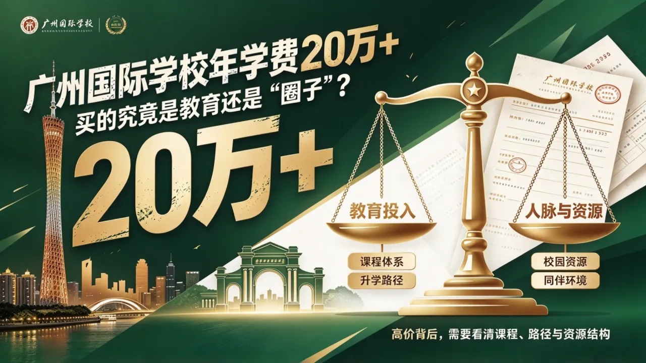 广州国际学校年学费 20 万 +,买的究竟是“教育”还是 “圈子”?