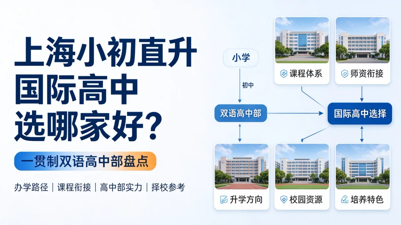上海小初直升国际高中选哪家好？一贯制双语高中部盘点