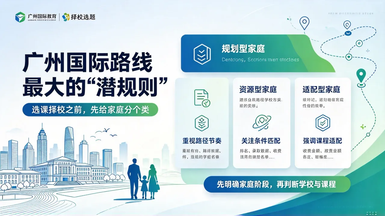 广州国际路线最大的“潜规则”:选课择校之前,先给家庭分个类