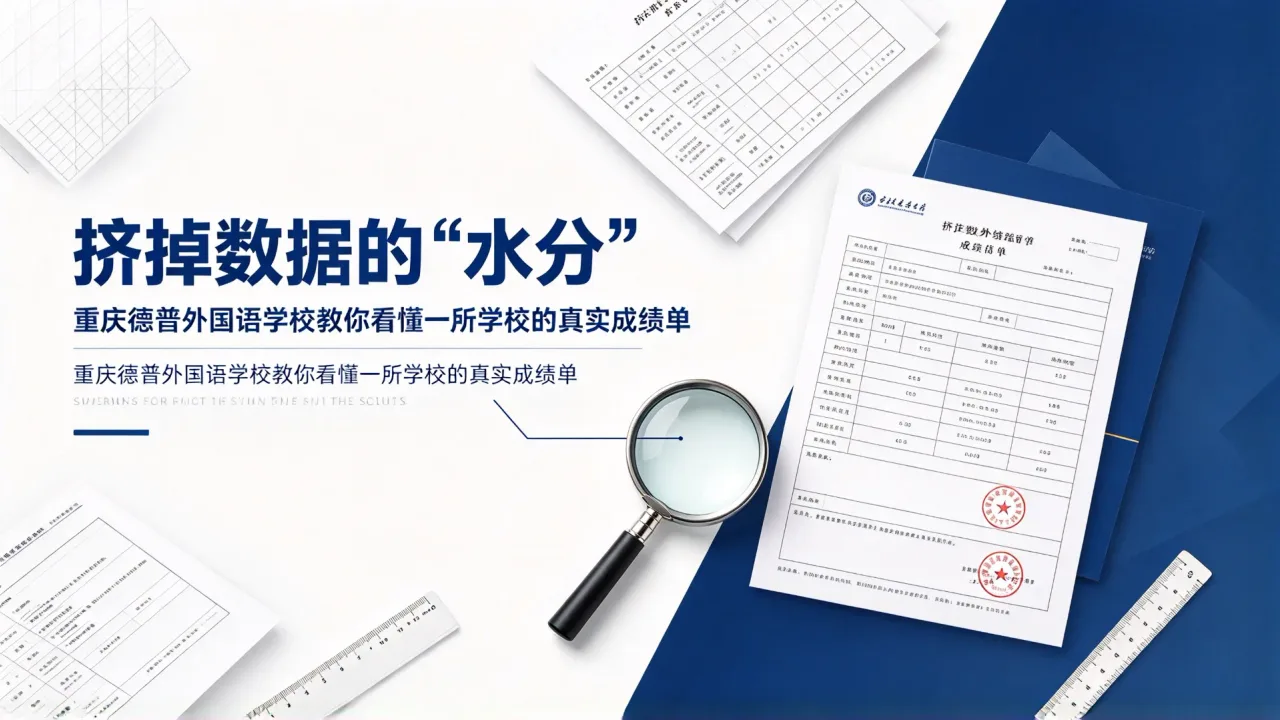 挤掉数据的“水分”，重庆德普外国语学校教你看懂一所学校的真实成绩单