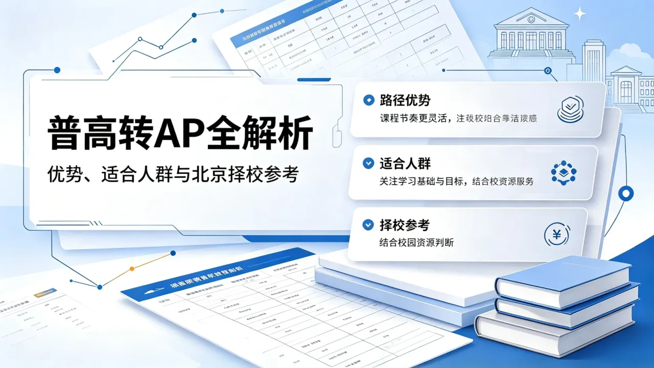 普高转AP全解析：优势、适合人群与北京择校参考