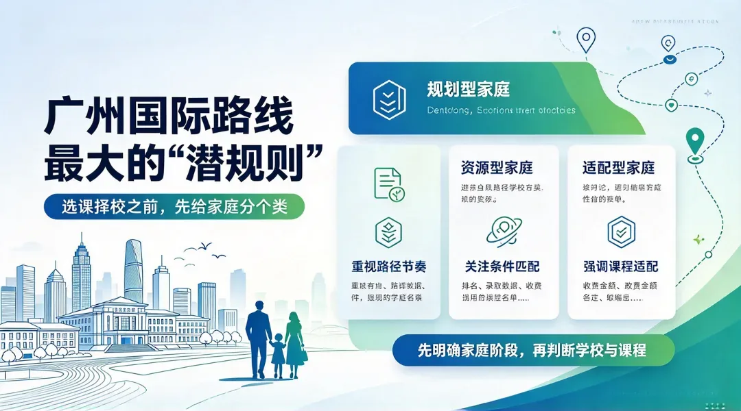 广州国际路线最大的“潜规则”:选课择校之前,先给家庭分个类
