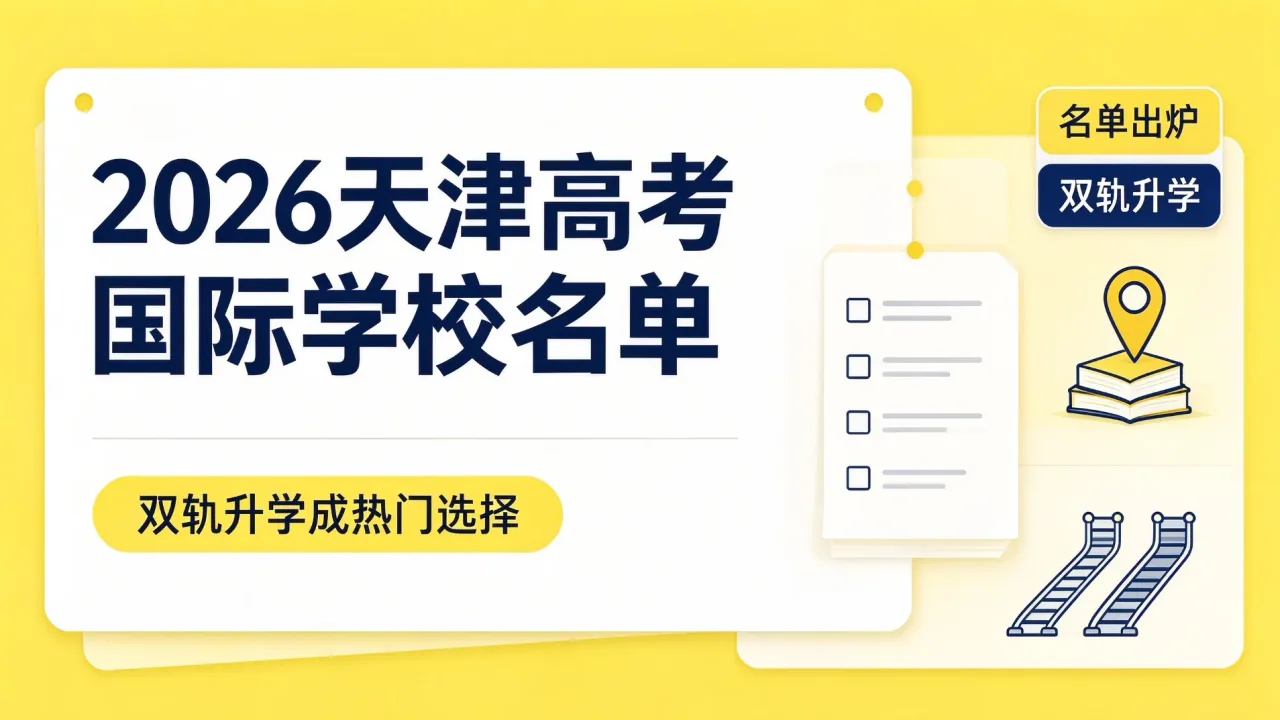 2026年天津可参加高考国际学校名单出炉,双轨升学成热门选择