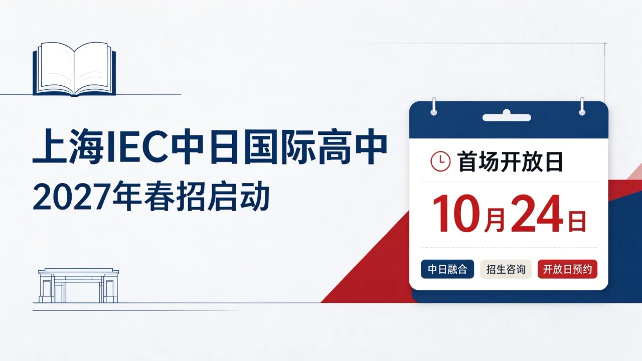 上海IEC中日国际高中2027年春招启动，首场开放日10月24日