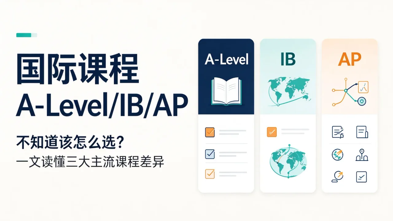 国际课程 A-Level/IB/AP,不知道该怎么选?一文读懂三大主流课程差异