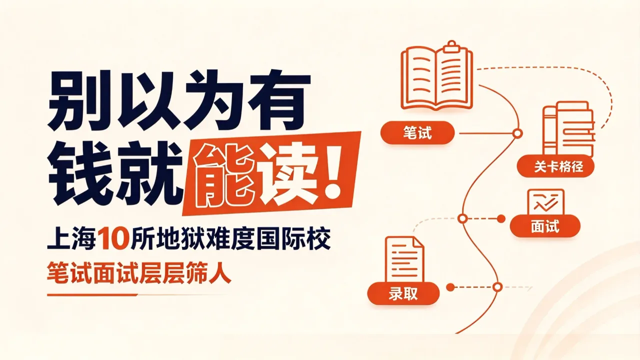 别以为有钱就能读！上海 10 所地狱难度国际校，笔试面试层层筛人