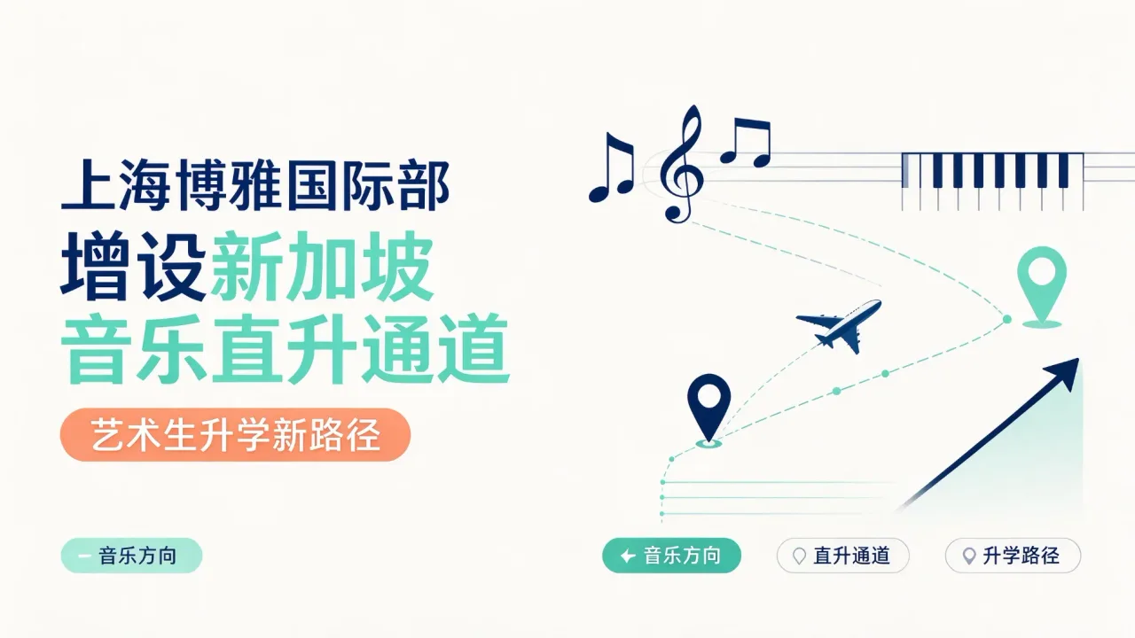 上海博雅国际部增设新加坡音乐直升通道，艺术生升学新路径