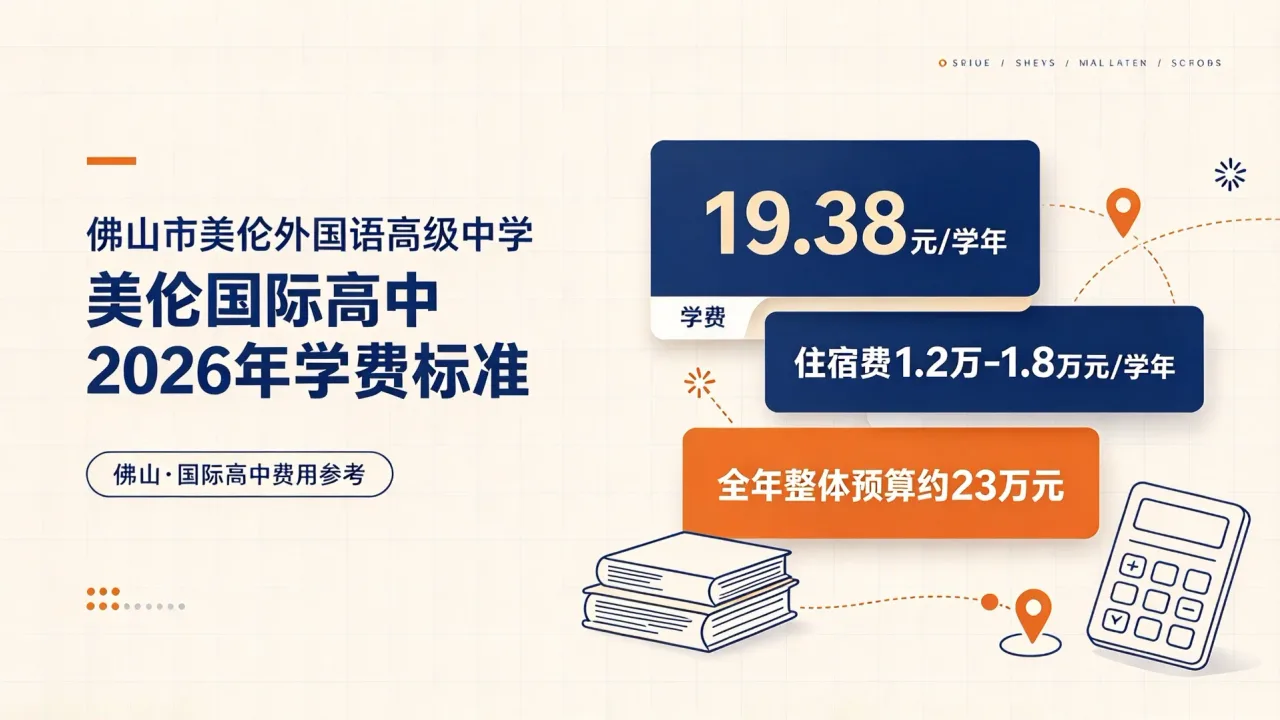 美伦国际高中2026年学费19.38万/年，全年预算约23万