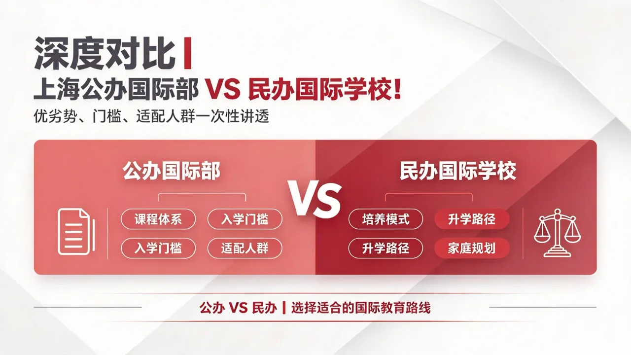 深度对比｜上海公办国际部 VS 民办国际学校！优劣势、门槛、适配人群一次性讲透
