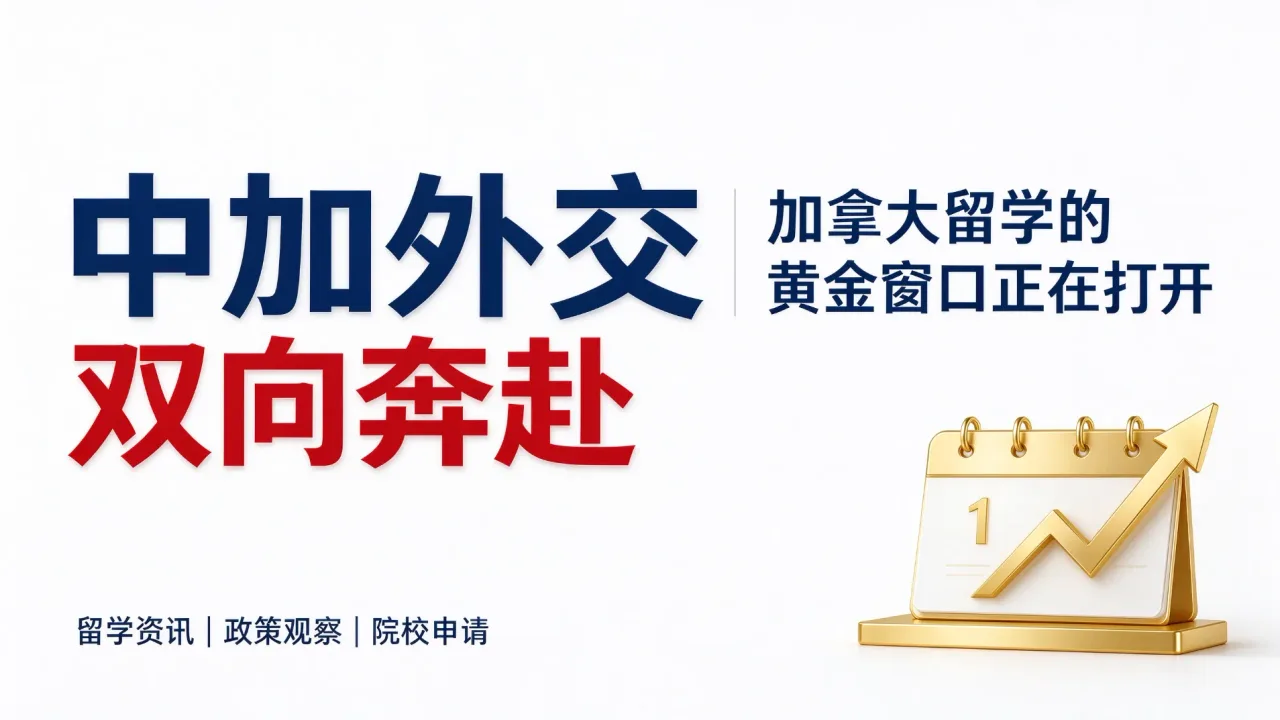 中加外交“双向奔赴”，加拿大留学的黄金窗口正在打开