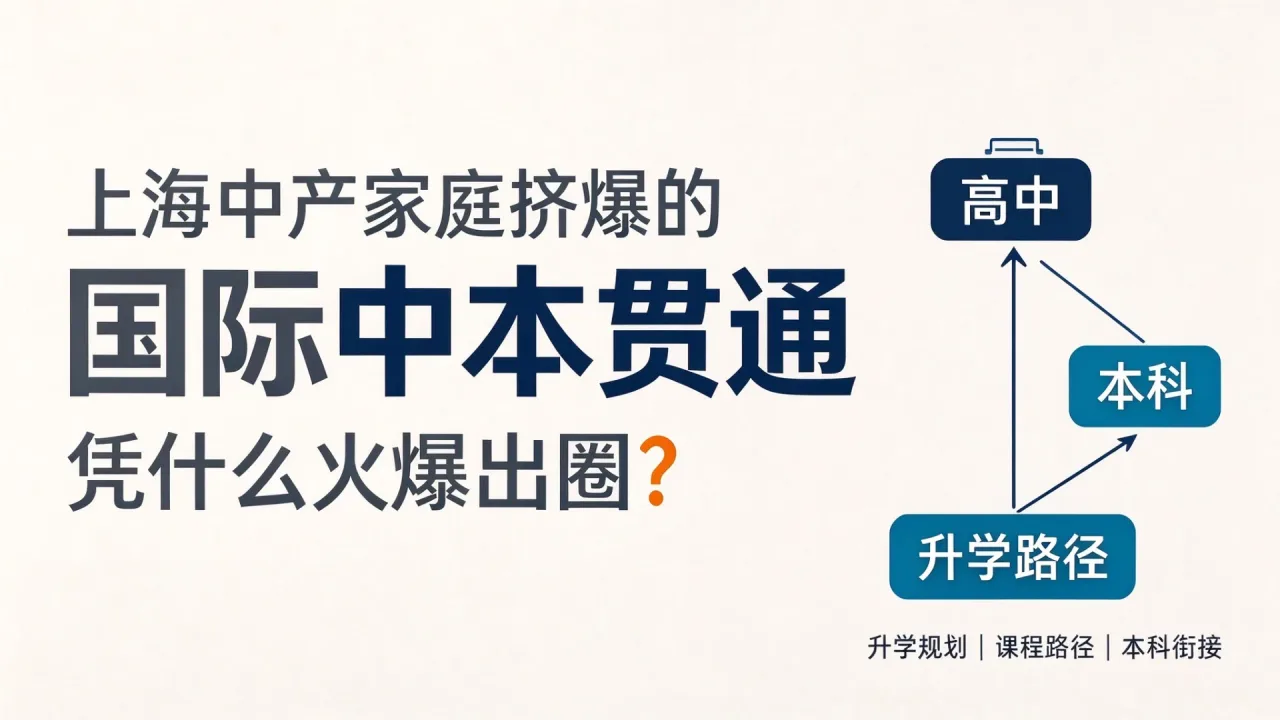 上海中产家庭挤爆的“国际中本贯通”凭什么火爆出圈？