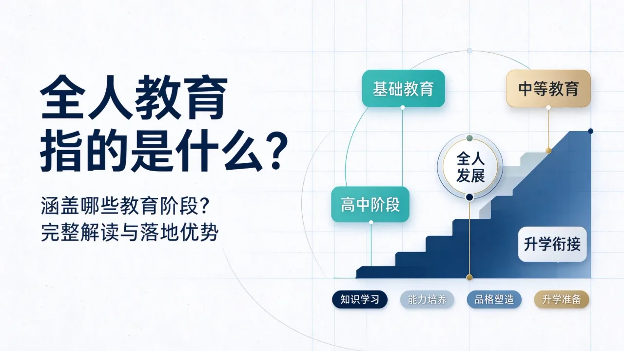 全人教育指的是什么?涵盖哪些教育阶段?完整解读与落地优势