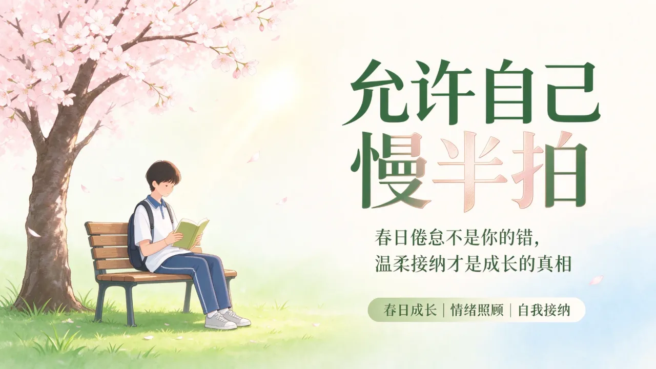 上海诺科学校------允许自己慢半拍：春日倦怠不是你的错，温柔接纳才是成长的真相