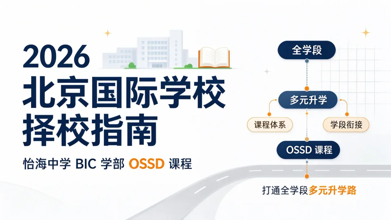 2026 北京国际学校择校指南：怡海中学 BIC 学部 OSSD 课程 打通全学段多元升学路