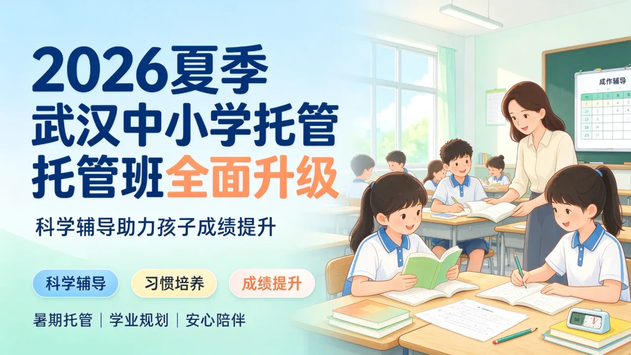 2026夏季武汉中小学托管班全面升级 科学辅导助力孩子成绩提升