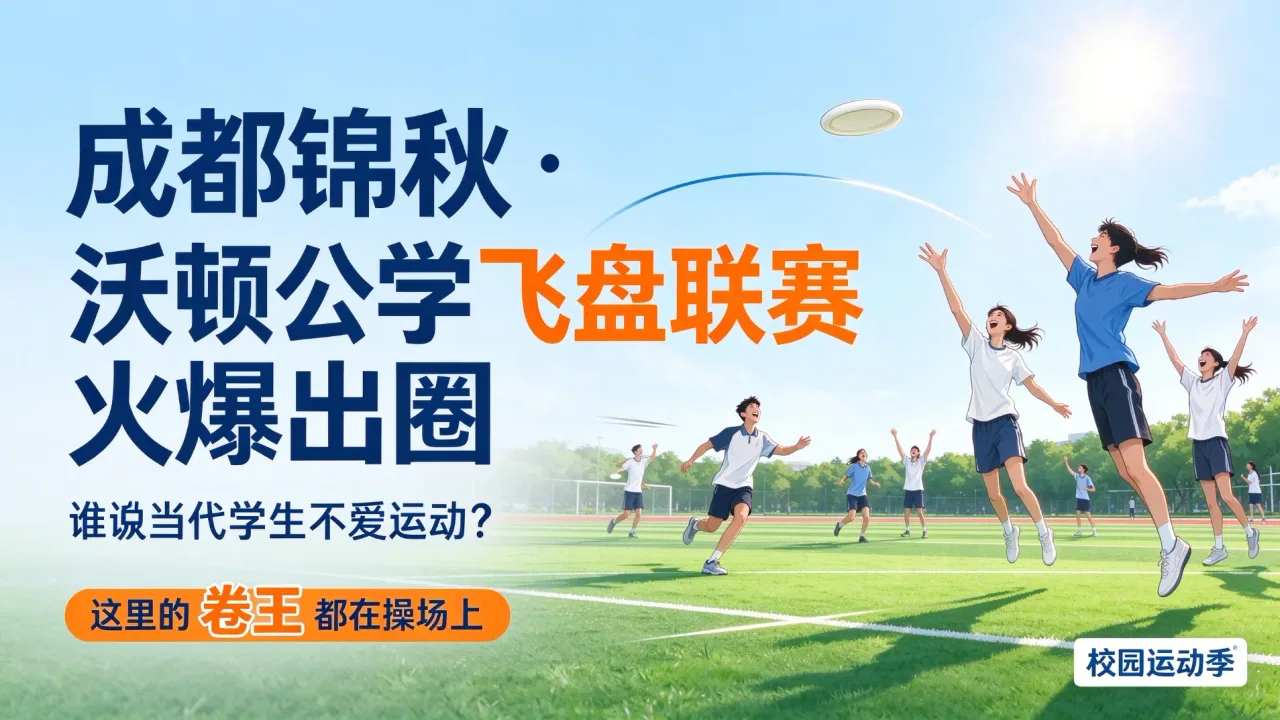 成都锦秋・沃顿公学飞盘联赛火爆出圈:谁说当代学生不爱运动?这里的 "卷王" 都在操场上