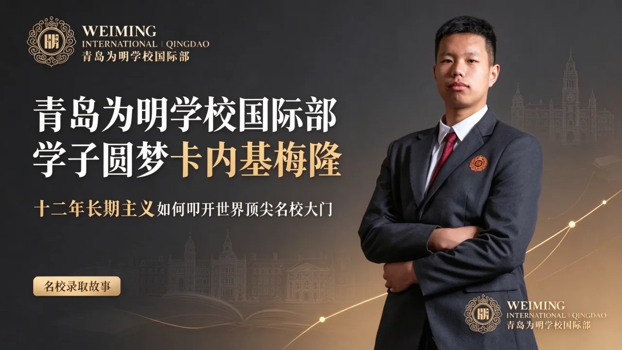 青岛为明学校国际部学子圆梦卡内基梅隆:十二年长期主义如何叩开世界顶尖名校大门