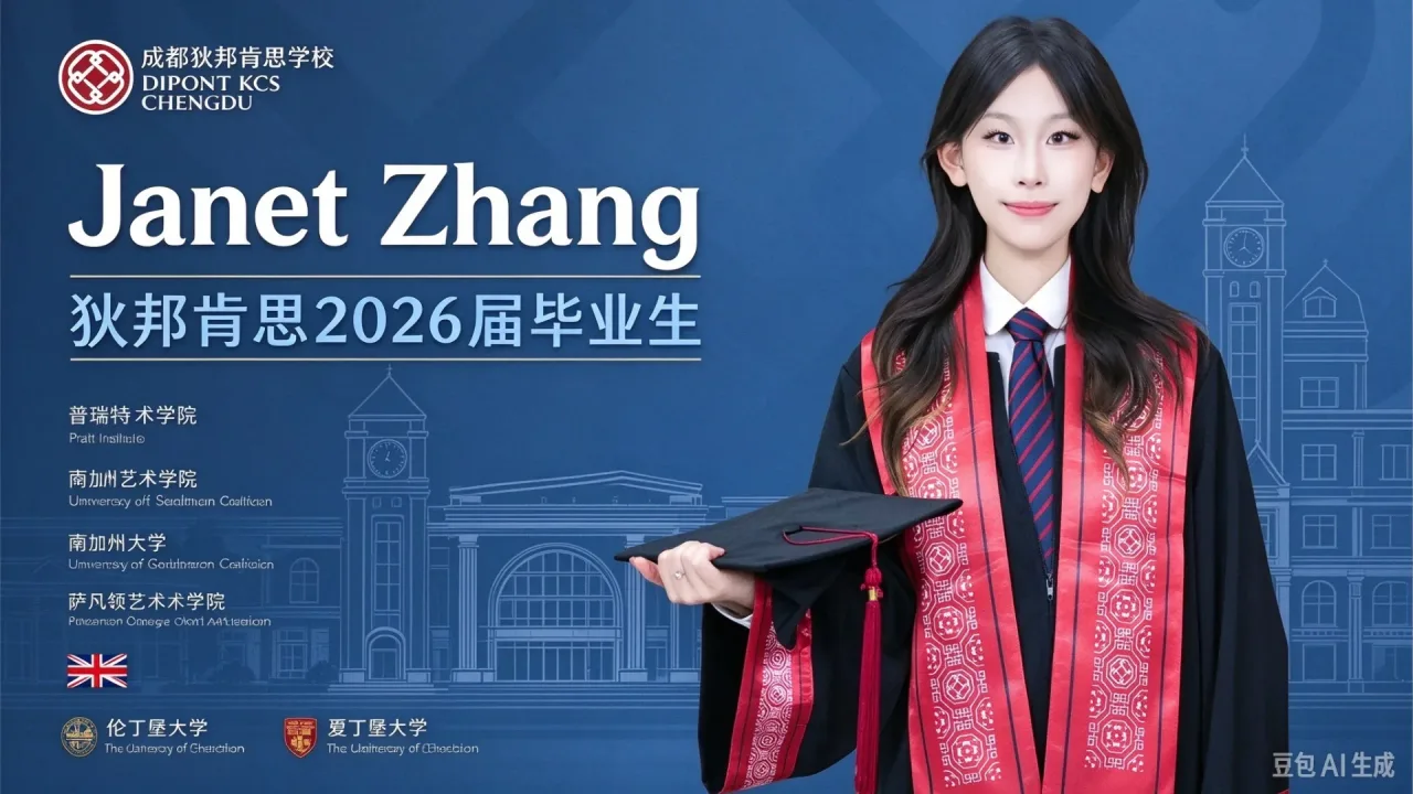成都狄邦肯思 2026 届毕业生:斩获 8 所世界 TOP 艺术院校 Offer 的成长密码