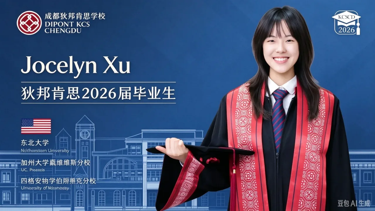 成都狄邦肯思 Jocelyn:以独立能力叩开美国东北大学市场营销专业大门