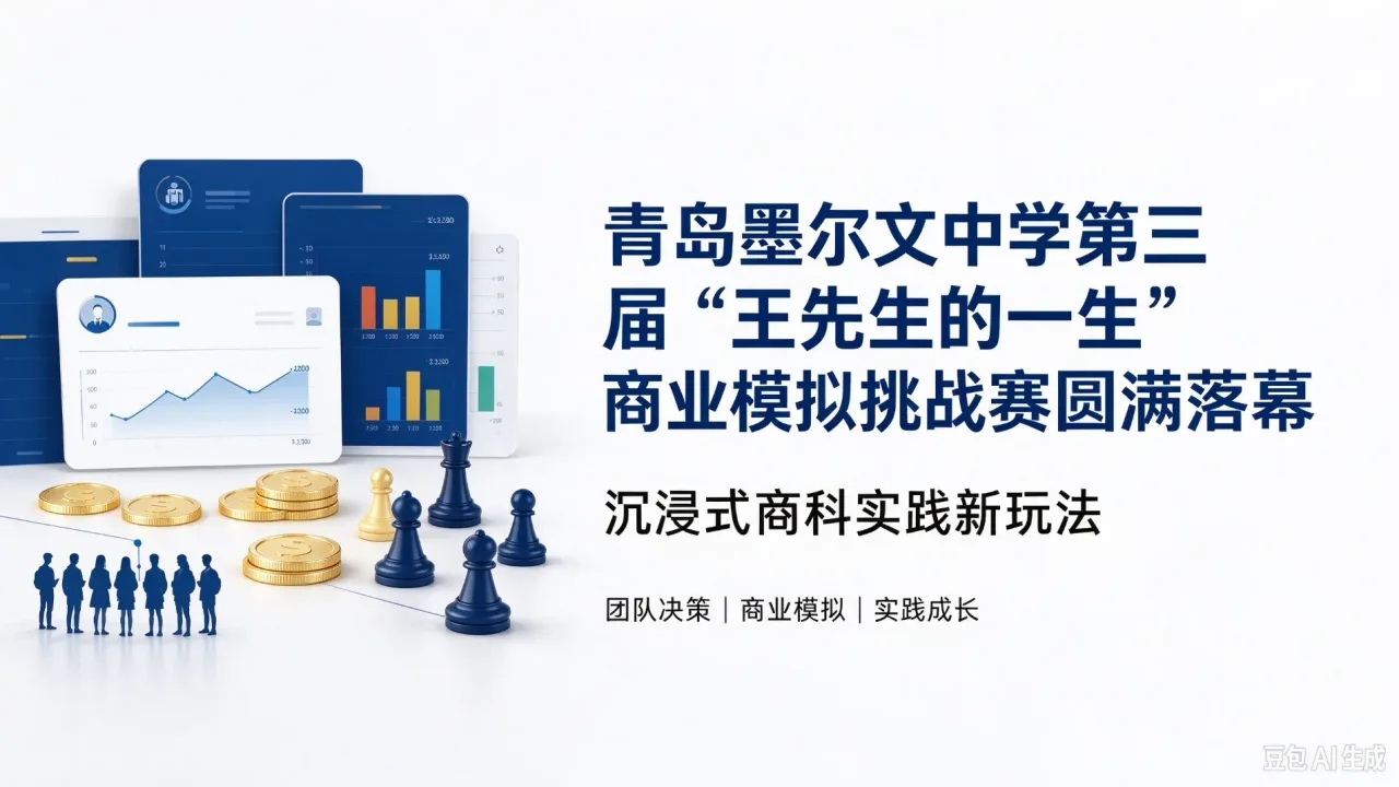 沉浸式商科实践新玩法！青岛墨尔文中学第三届 “王先生的一生” 商业模拟挑战赛圆满落幕