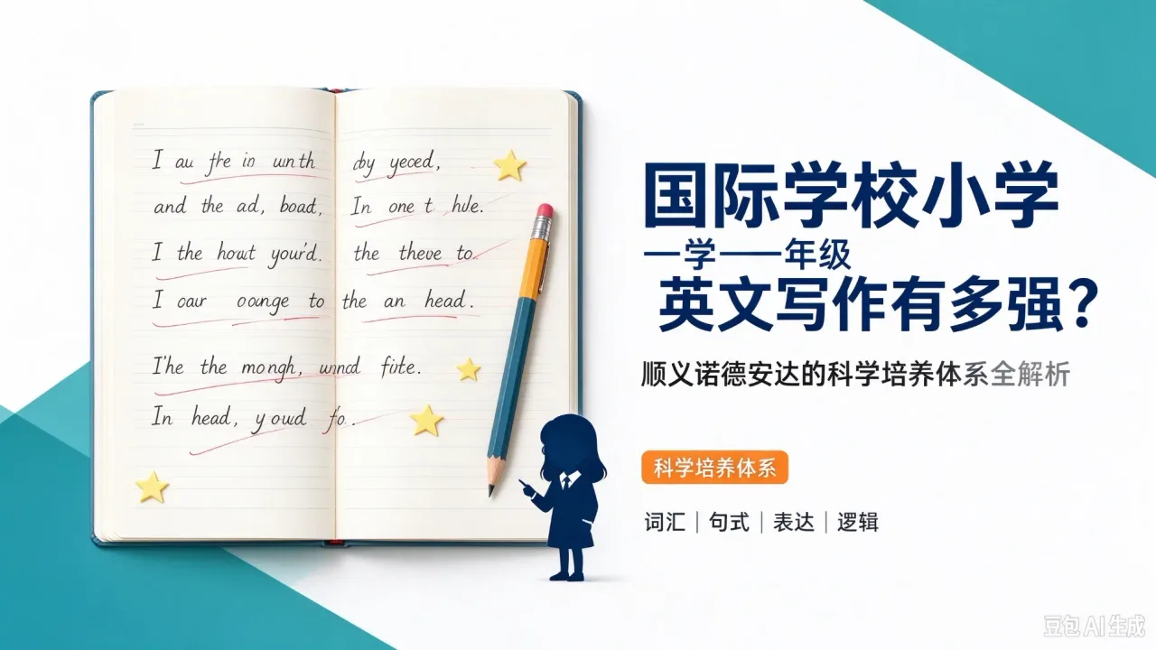 国际学校小学一年级英文写作有多强？顺义诺德安达的科学培养体系全解析