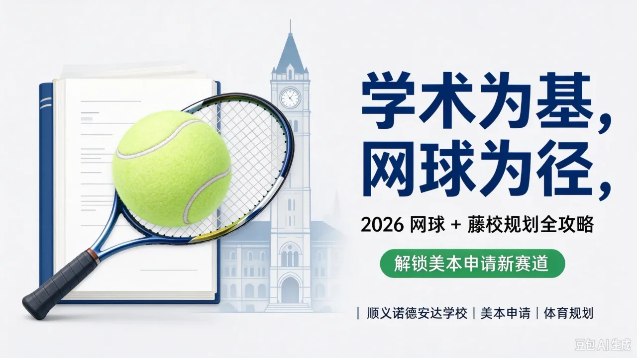 顺义诺德安达学校学术为基,网球为径:2026 网球 + 藤校规划全攻略,解锁美本申请新赛道