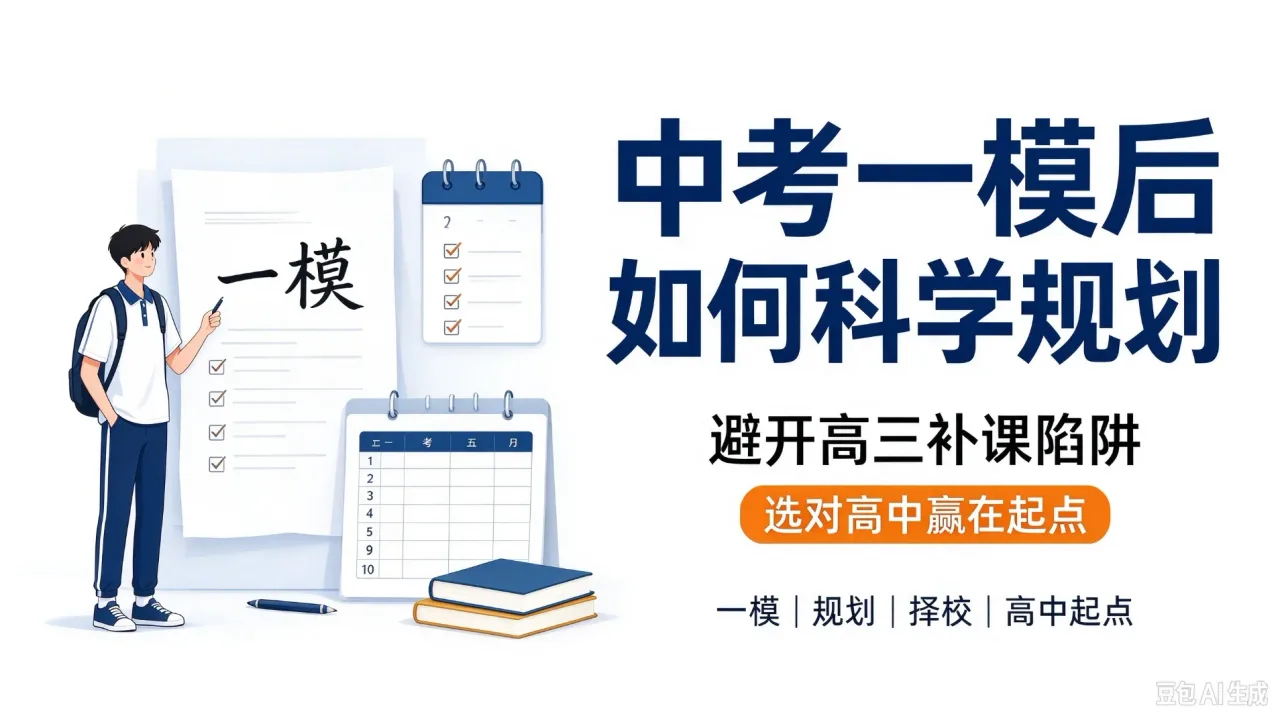 中考一模后如何科学规划:避开高三补课陷阱,选对高中赢在起点