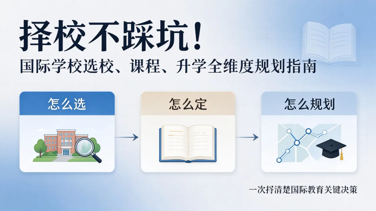 择校不踩坑!国际学校选校、课程、升学全维度规划指南