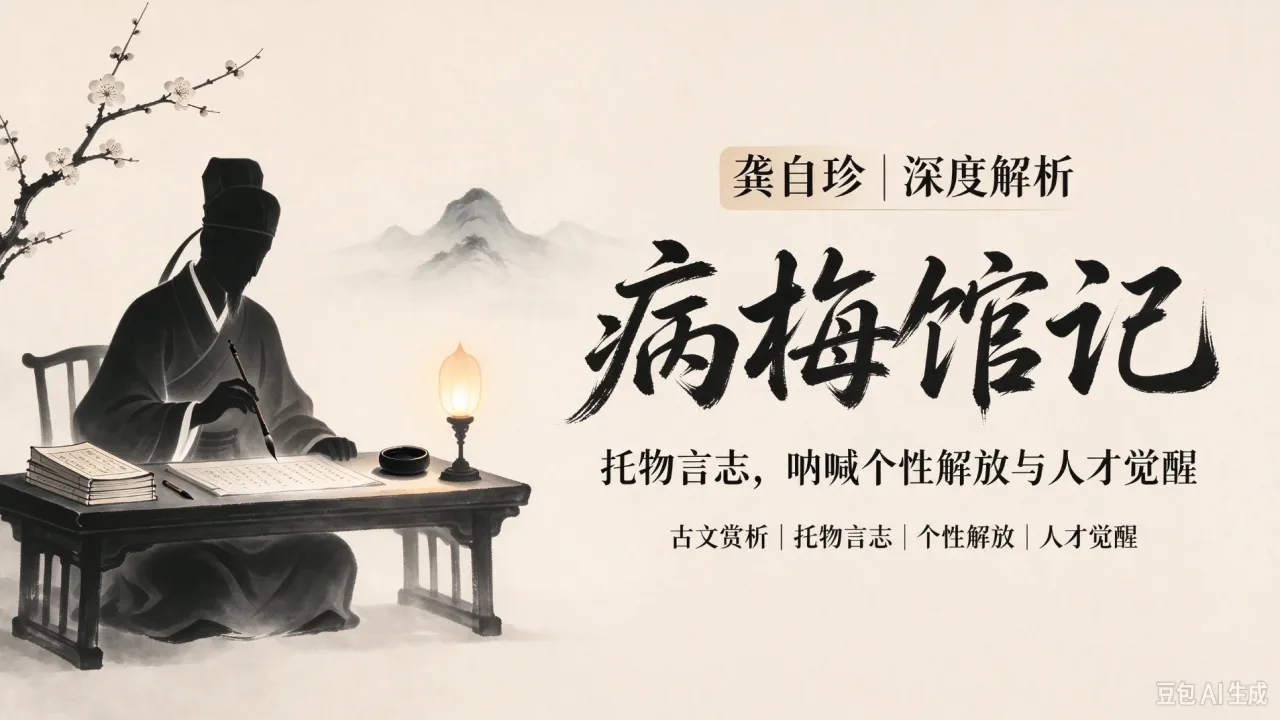 龚自珍《病梅馆记》深度解析：托物言志，呐喊个性解放与人才觉醒