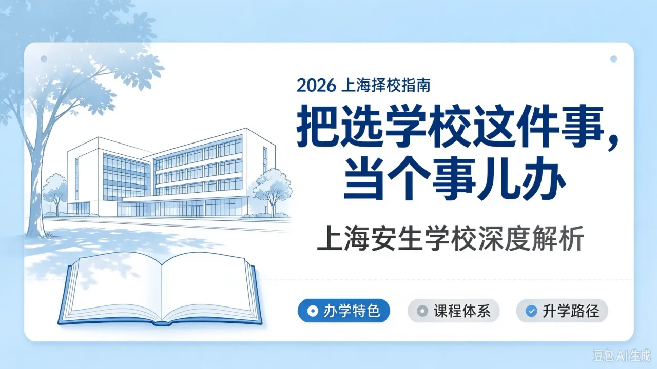 2026 上海择校指南：把选学校这件事，当个事儿办 —— 上海安生学校深度解析
