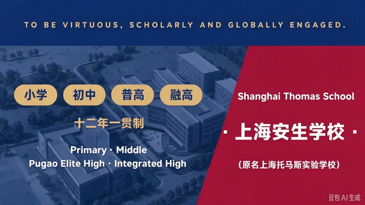 上海安生学校(原上海托马斯实验学校):十二年一贯制双语名校,修德立人育世界行者