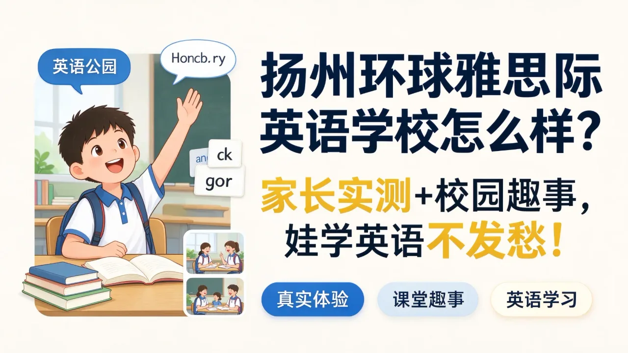 扬州环球雅思国际英语学校怎么样？家长实测+校园趣事，娃学英语不发愁！