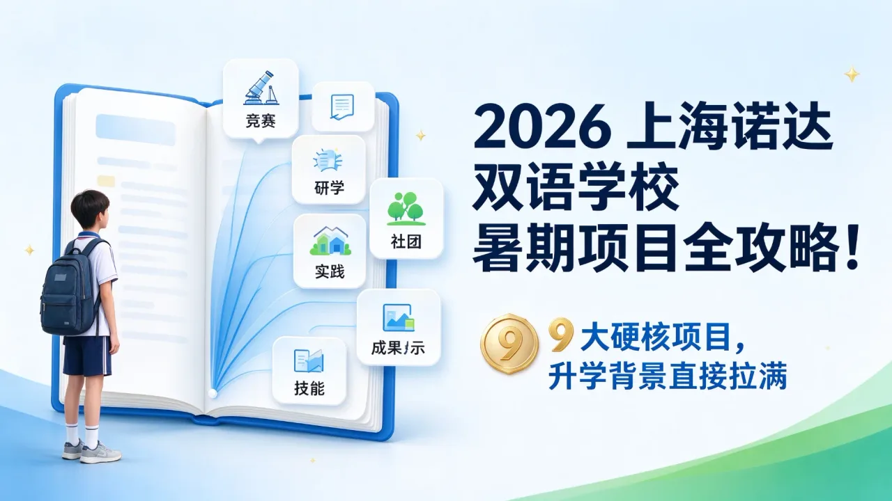 2026 上海诺达双语学校暑期项目全攻略！9 大硬核项目，升学背景直接拉满