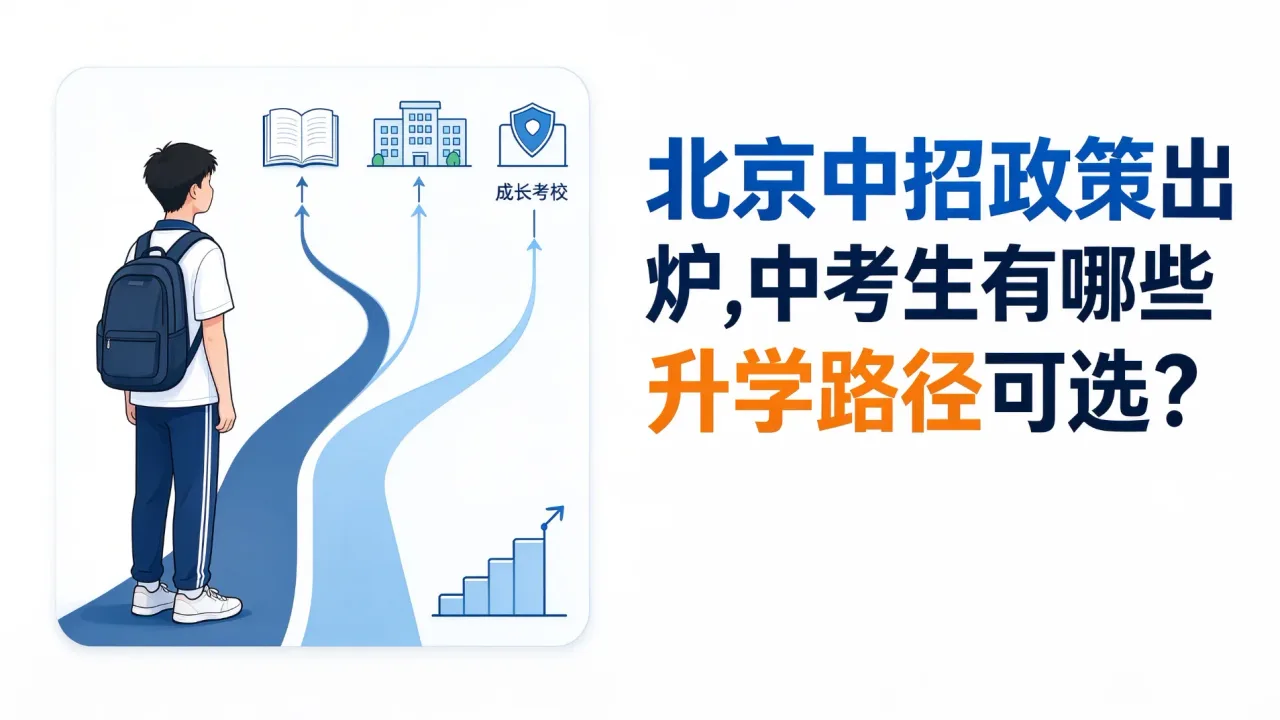 北京中招政策出炉,中考生有哪些升学路径可选?