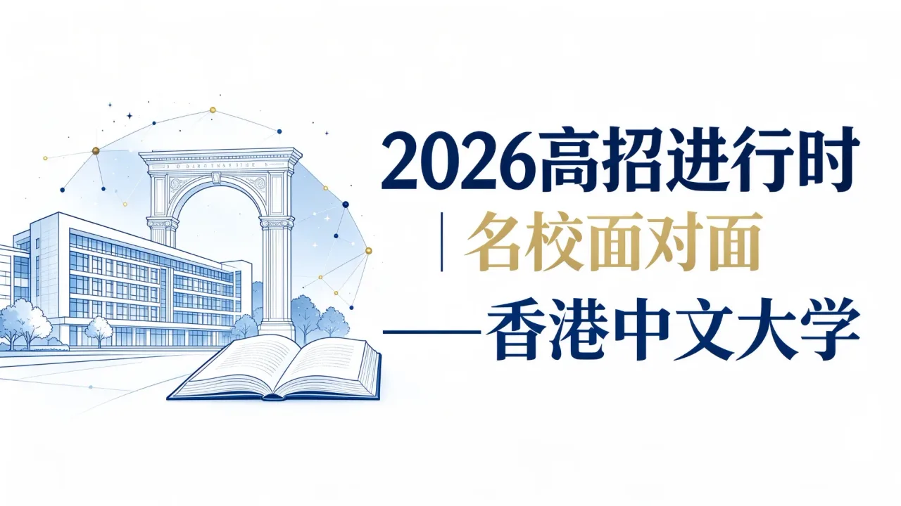 2026高招进行时丨名校面对面——香港中文大学