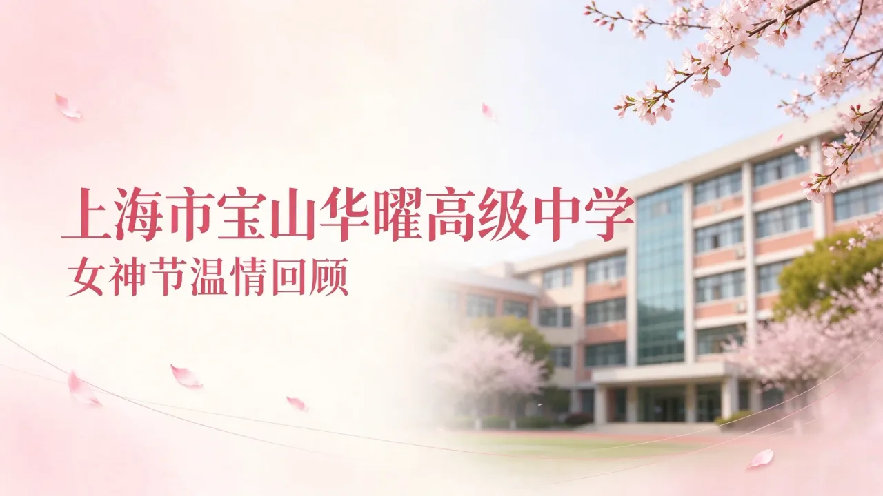 上海市宝山华曜高级中学 | 女神节温情回顾