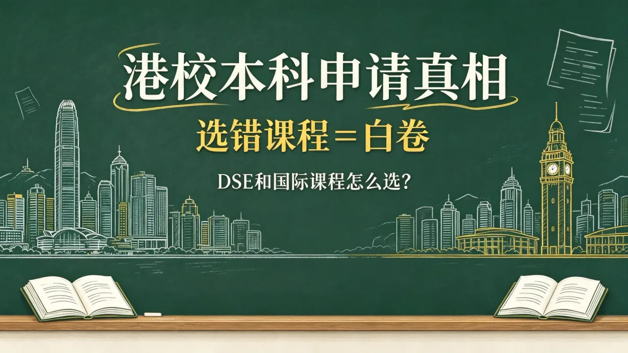 港校本科申请真相：选错课程=白卷，DSE和国际课程怎么选？