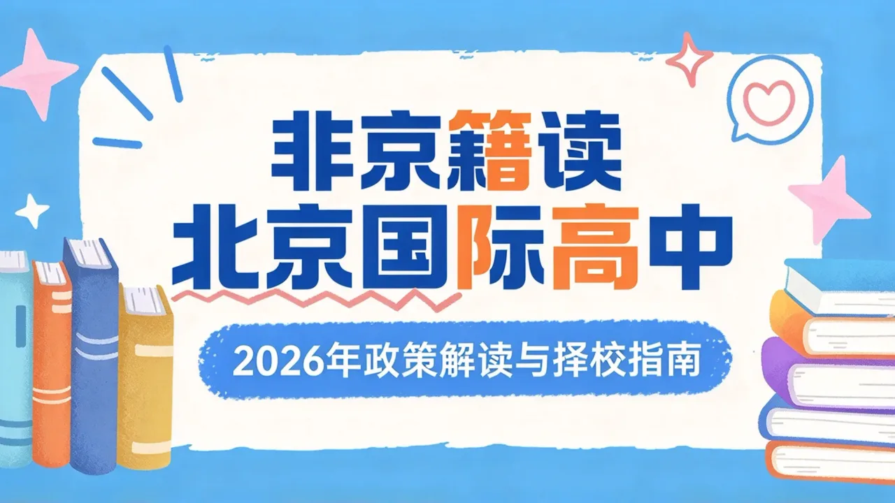 非京籍读北京国际高中:2026年政策解读与择校指南