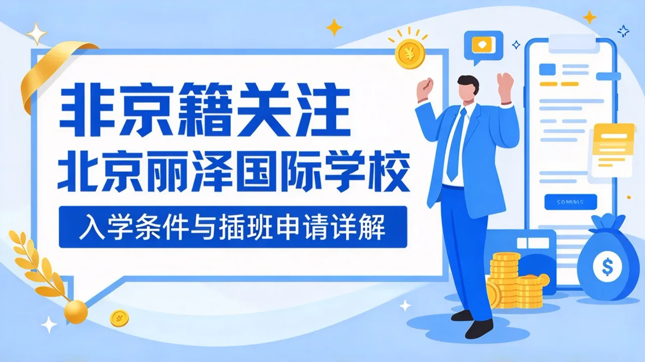非京籍关注:北京丽泽国际学校入学条件与插班申请详解