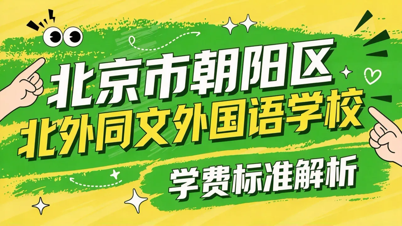 北京市朝阳区北外同文外国语学校学费标准解析