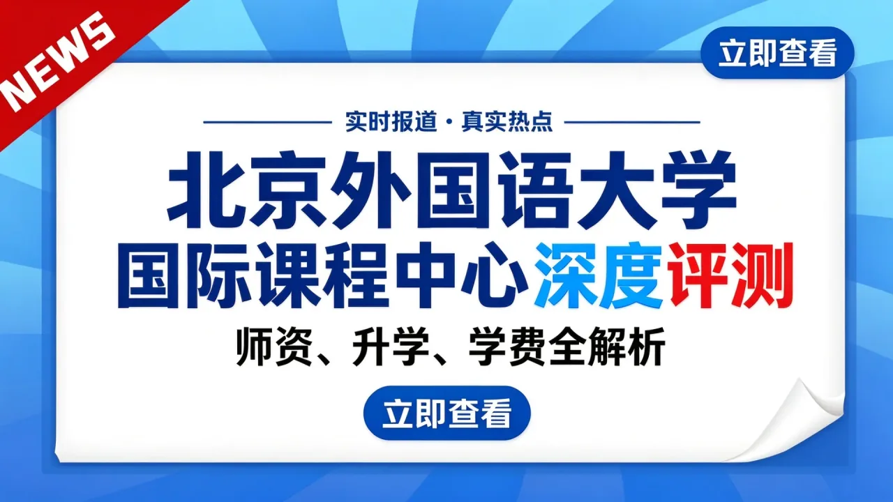 北京外国语大学国际课程中心公布升学成果 插班通道开放