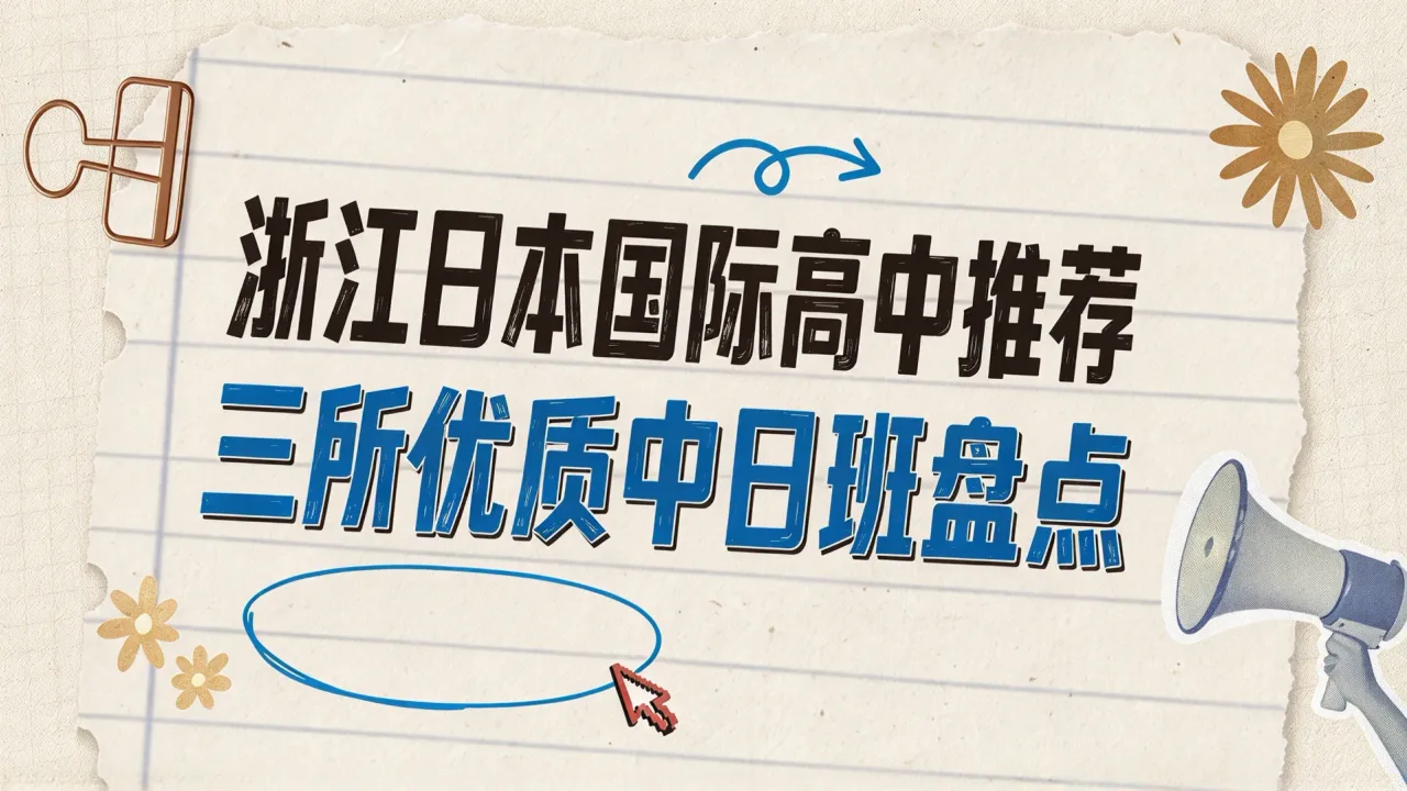 浙江日本国际高中推荐：三所优质中日班盘点