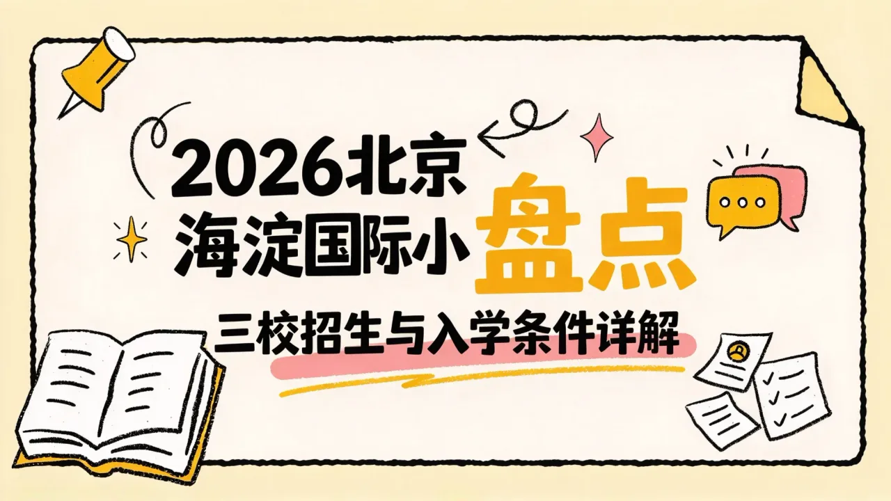 2026北京海淀国际小学盘点:三校招生与入学条件详解